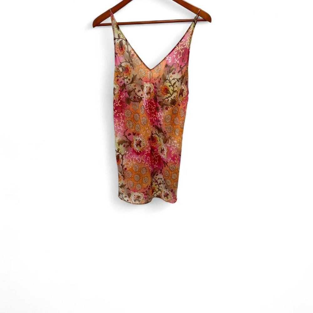 Victoria's Secret Pink and Orange Floral Slip